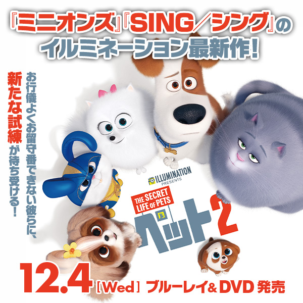 ペット2 19 12 4 Wed Blu Ray Dvd Release Nbcユニバーサル エンターテイメント