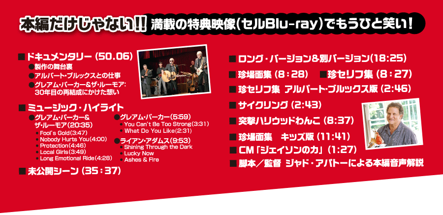本編だけじゃない！！満載の特典映像（セルBlu-ray）でもうひと笑い！