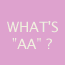 WHAT'S "AA" ?