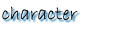 character
