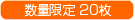 数量限定20枚
