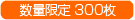数量限定300枚